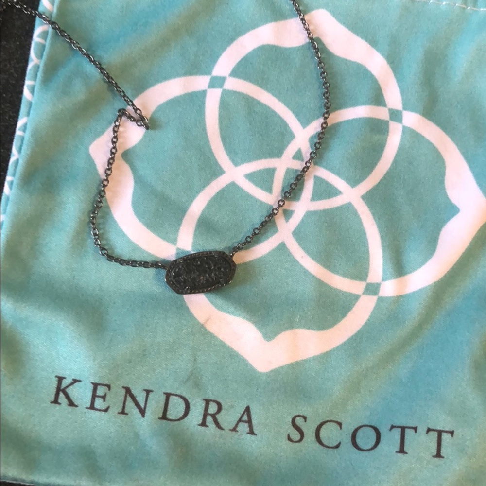 Black Druzy necklace Kendra Scott